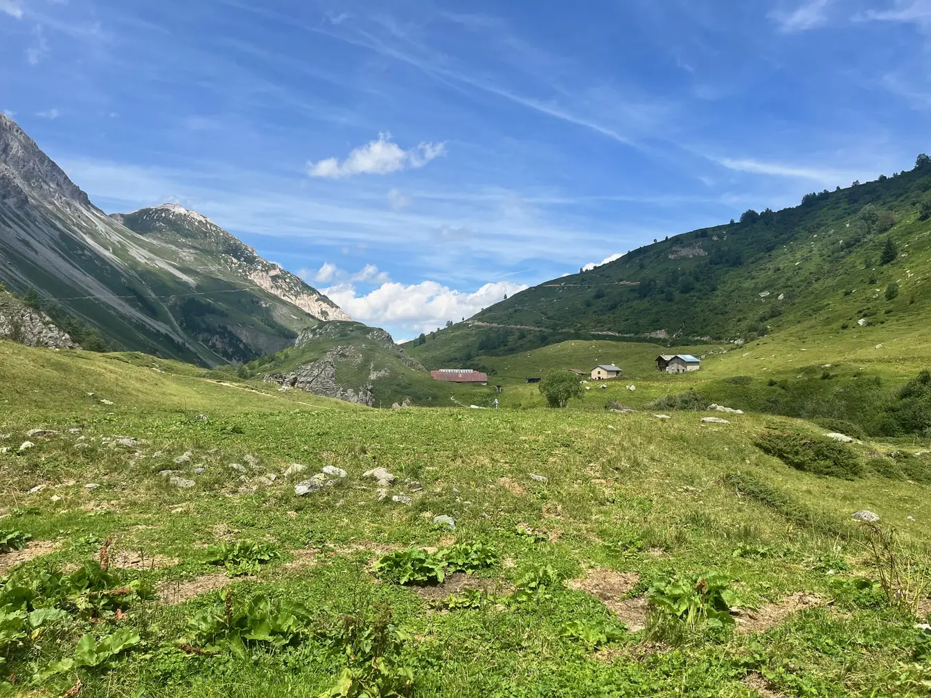 Vaste alpage du Ritord dans le vallon, Vanoise