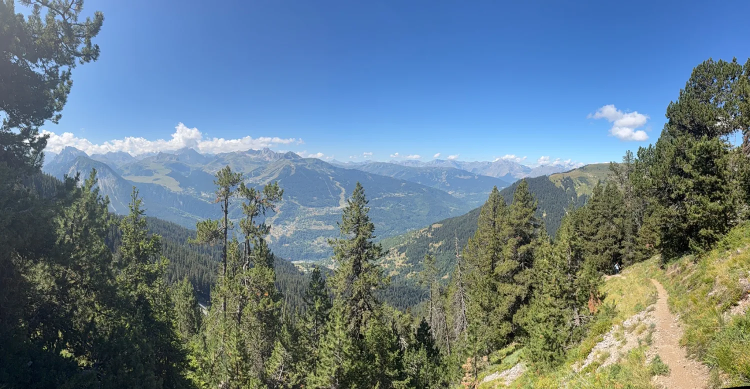 Panorama sur la Vanoise depuis les hauteurs de Tincave